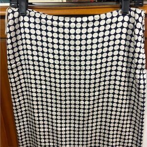 Banana republic silk navy polka dots size 4